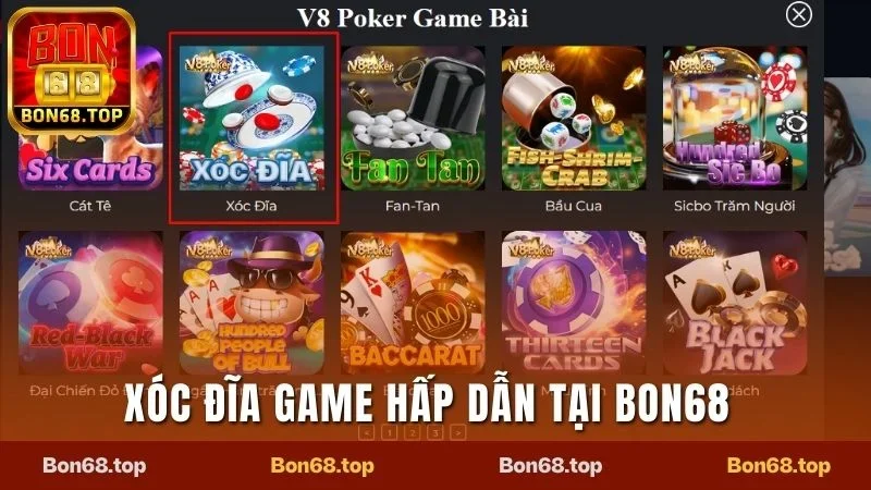 Xóc Đĩa - Đặt Cửa Cực Đỉnh, Thắng Lớn Mỗi Ngày Tại Bon68 6 Xóc đĩa